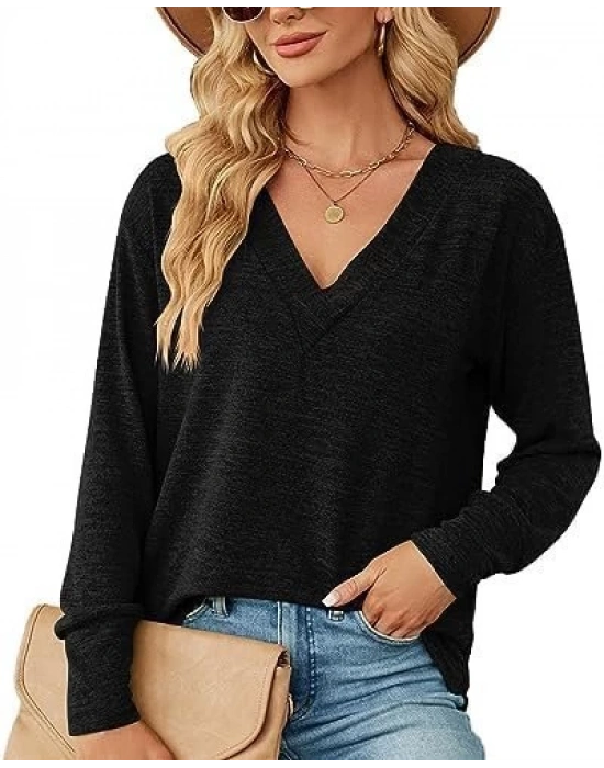 Kadın V Yaka Triko Bluz