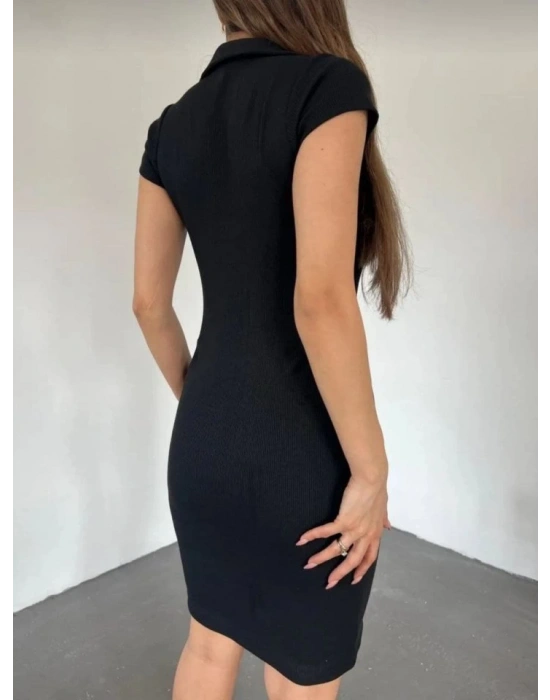 Kadın V Yaka Triko Elbise