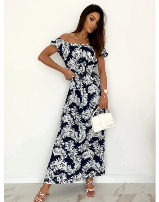 Kadın Yaprak Desenli Elbise