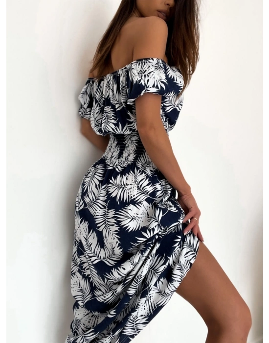 Kadın Yaprak Desenli Elbise