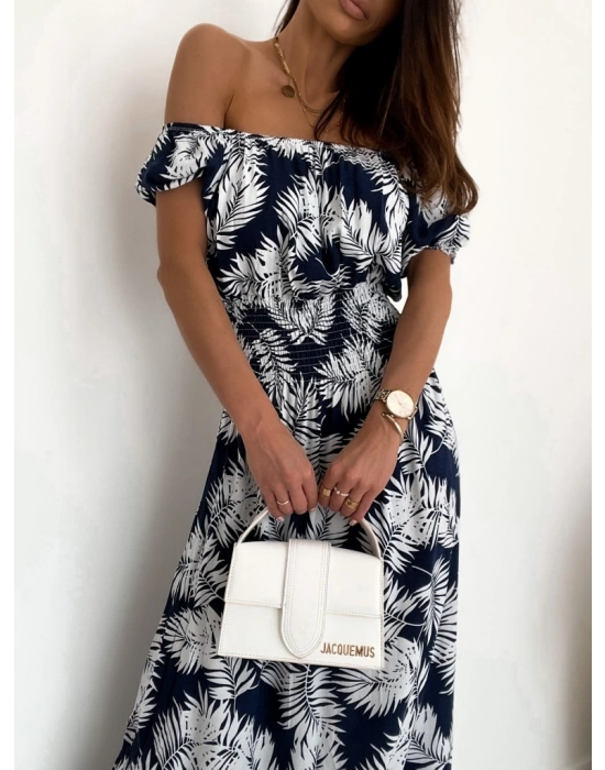 Kadın Yaprak Desenli Elbise