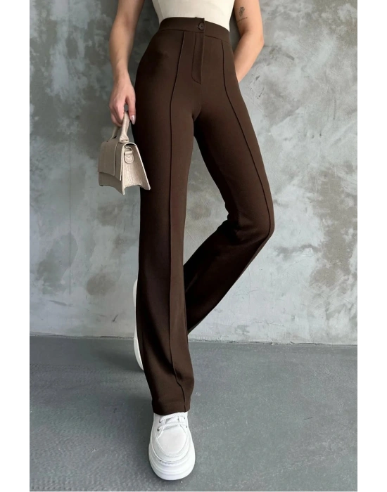 Kadın Yeni Sezon Yüksek Bel Dört Mevsim Palazzo Pantolon