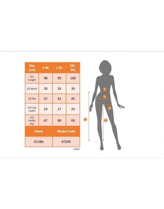 Kadın Yüksek Bel Belden Toka Detaylı Dalgıç Tayt