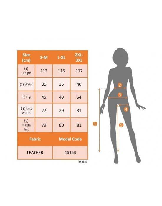 Kadın Yüksek Bel Beli Büzgülü Paçaya Doğru Geniş Deri Pantolon