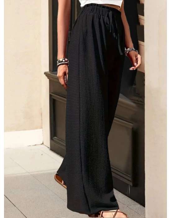 Kadın Yüksek Bel Bol Paça Pantolon