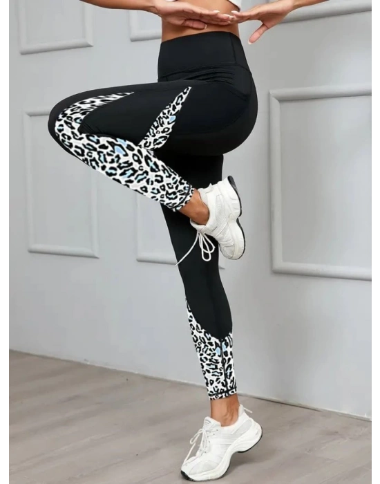 Kadın Yüksek Bel Cep Detaylı Dalgıç Pantolon