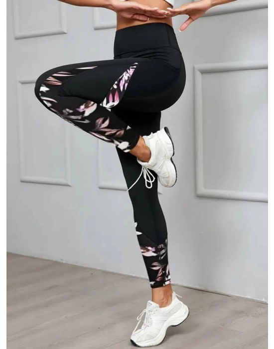 Kadın Yüksek Bel Cep Detaylı Dalgıç Pantolon