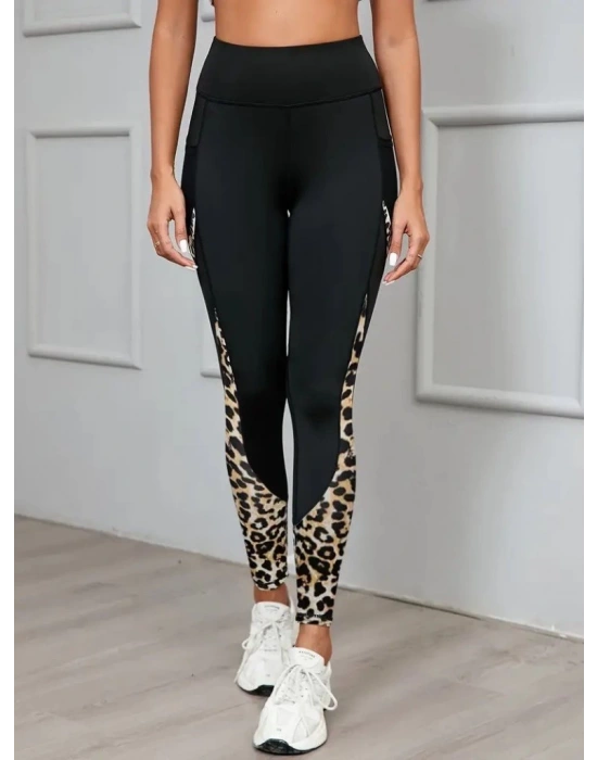 Kadın Yüksek Bel Cep Detaylı Dalgıç Pantolon