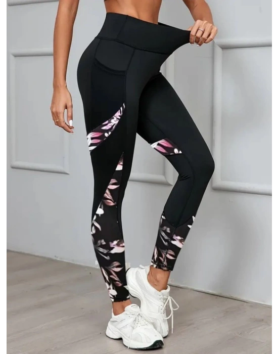 Kadın Yüksek Bel Cep Detaylı Dalgıç Pantolon