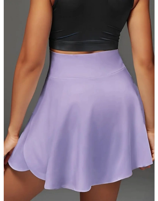 Kadın Yüksek Bel Cepli Sandy Short Etek