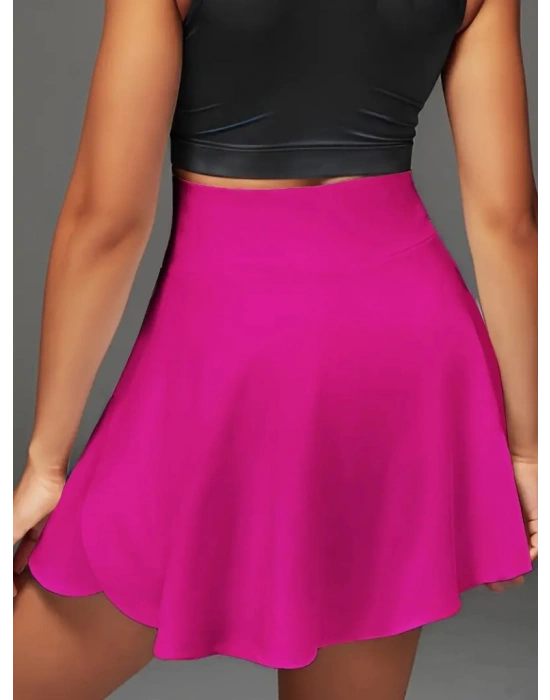 Kadın Yüksek Bel Cepli Sandy Short Etek