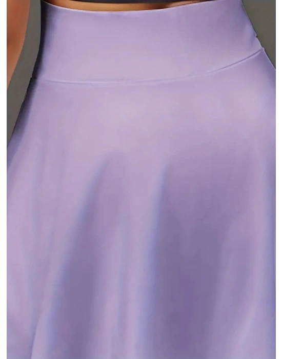 Kadın Yüksek Bel Cepli Sandy Short Etek