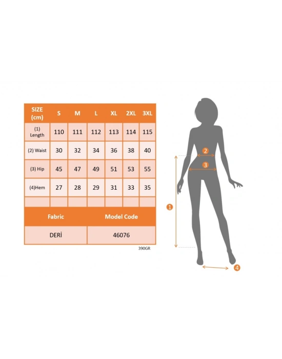 Kadın Yüksek Bel Cepli şardonlu Geniş Paçalı Mat Deri Pantolon