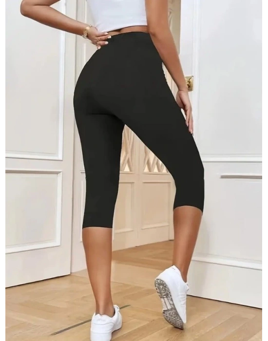 Kadın Yüksek Bel Dalgıç Midi Tayt