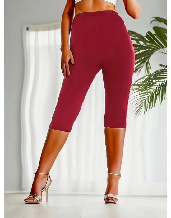 Kadın Yüksek Bel Dalgıç Midi Tayt