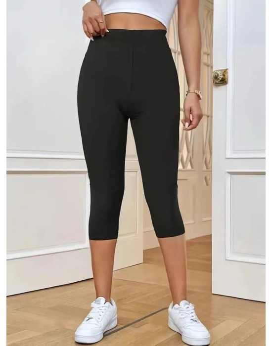 Kadın Yüksek Bel Dalgıç Midi Tayt