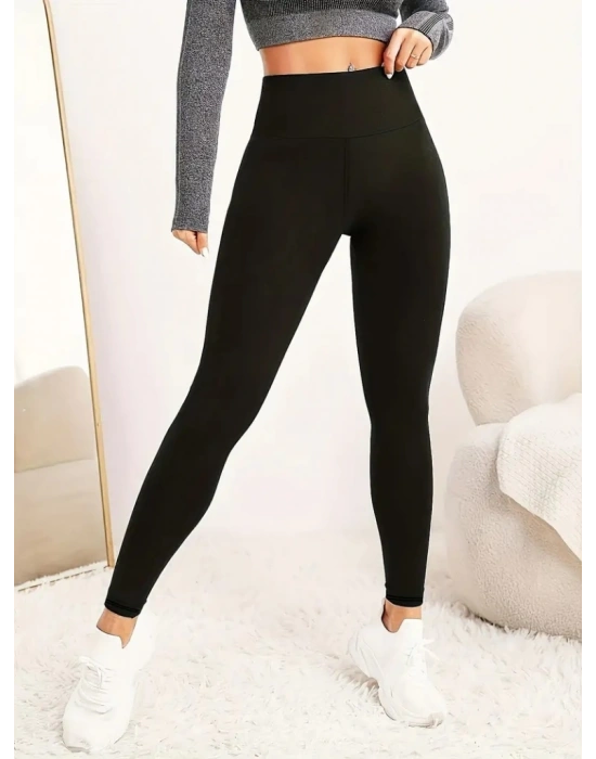 Kadın Yüksek Bel Dalgıç Spor Tayt