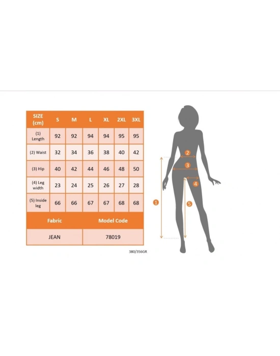 Kadın Yüksek Bel Dar Kesim Kot Pantolon