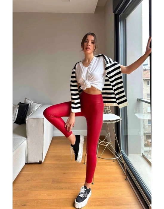 Kadın Yüksek Bel Içi şardonlu Fırsat ürün Toparlayıcı Tayt