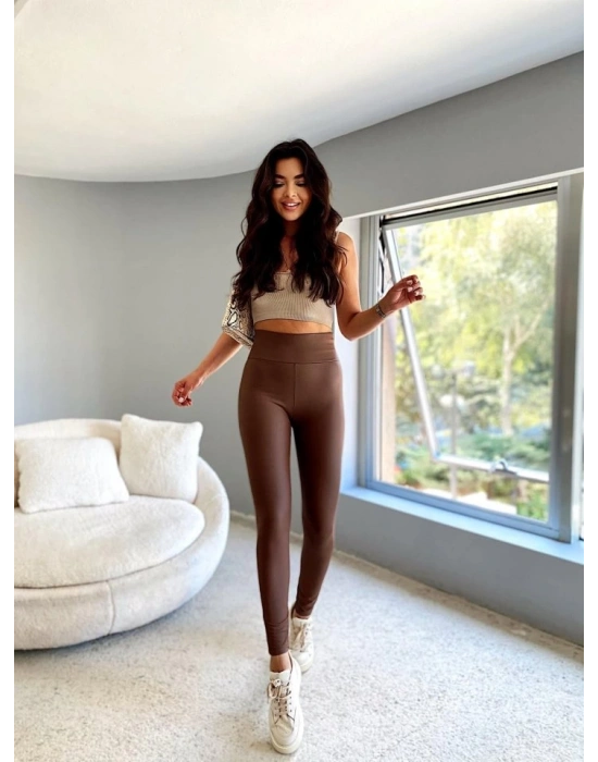 Kadın Yüksek Bel Içi şardonlu Fırsat ürün Toparlayıcı Tayt