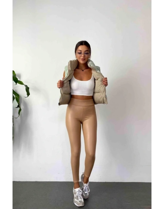 Kadın Yüksek Bel Içi şardonlu Fırsat ürün Toparlayıcı Tayt