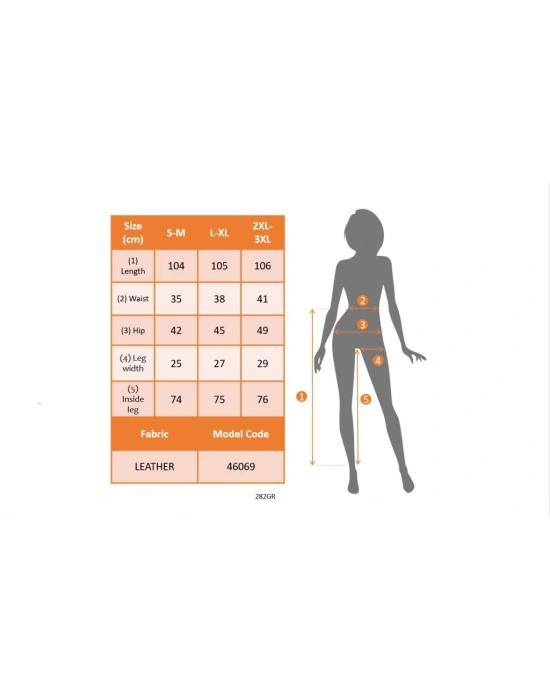 Kadın Yüksek Bel İspanyol Paça Likralı Deri Pantolon