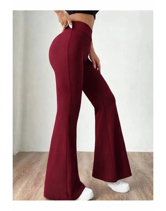 Kadın Yüksek Bel Ispanyol Paça Tayt