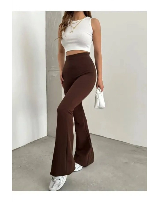 Kadın Yüksek Bel Ispanyol Paça Tayt