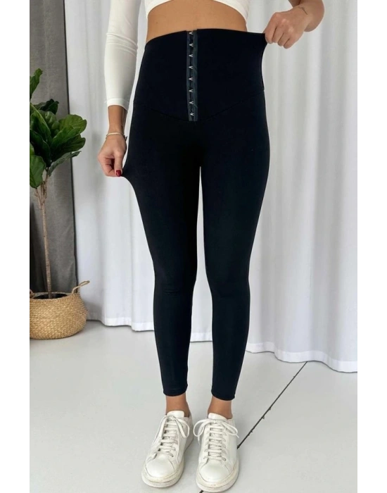 Kadın Yüksek Bel Korse Ve Kopça Detay çelik Toparlayıcı Tayt