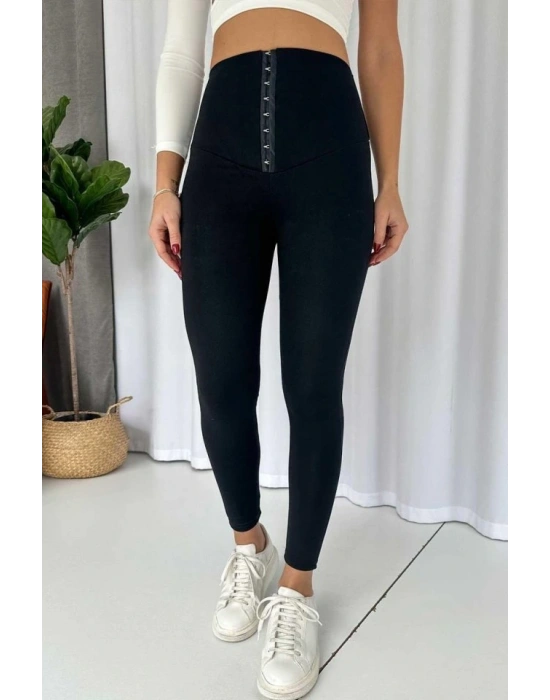 Kadın Yüksek Bel Korse Ve Kopça Detay çelik Toparlayıcı Tayt