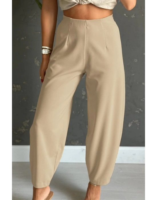 Kadın Yüksek Bel Krep Pantolon