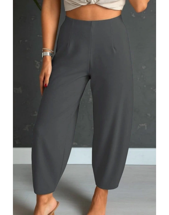 Kadın Yüksek Bel Krep Pantolon