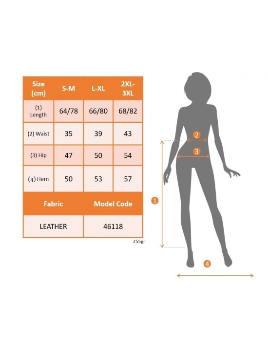 Kadın Yüksek Bel Kuşaklı Yanlardan Düğmeli Mini Deri Etek
