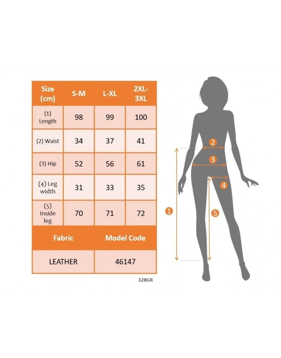 Kadın Yüksek Bel Lastikli Cepli Deri Detaylı Dalgıç Pantolon