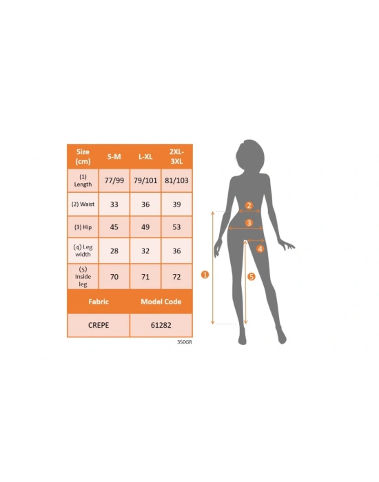 Kadın Yüksek Bel önden Arkaya Uzanan Volanlı Paçalı Janjan Krep Pantolon