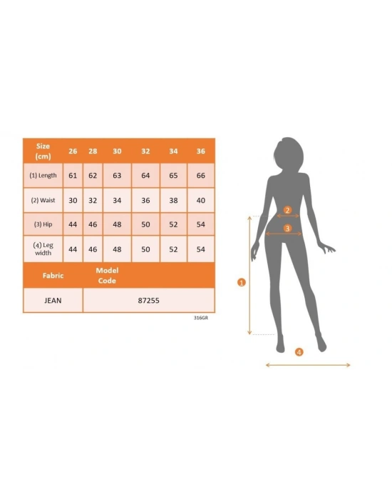Kadın Yüksek Bel önden Yırtmaçlı Kısa Kot Etek