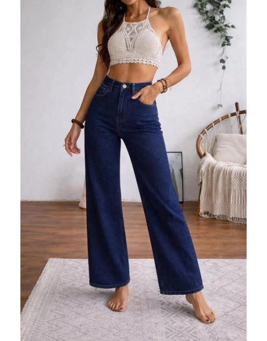 Kadın Yüksek Bel Palazzo Pantolon