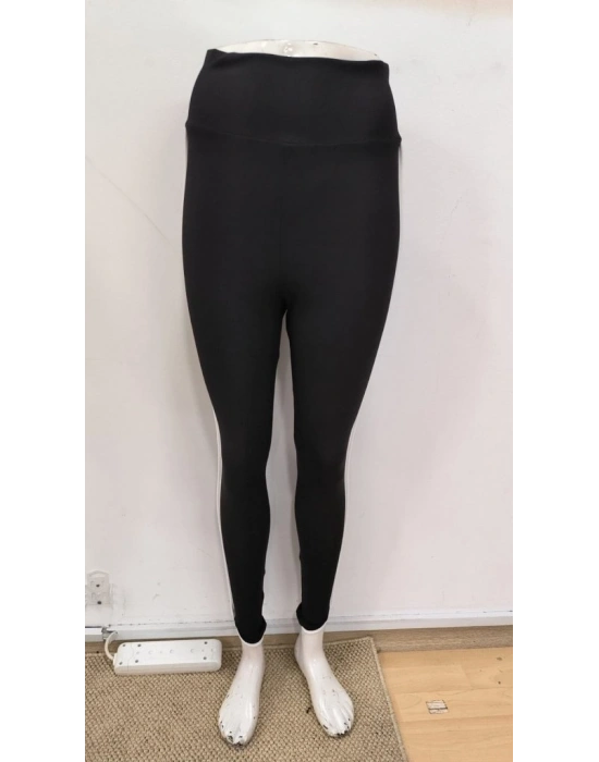 Kadın Yüksek Bel Yan şerit Detaylı Dalgıç Tayt