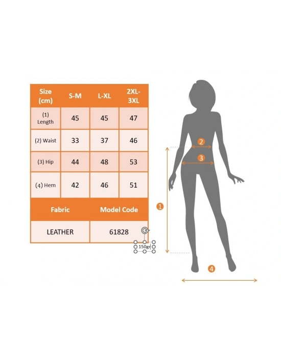 Kadın Yüksek Bel Yandan çapraz Bağcıklı Yırtmaçlı Mini Deri Etek