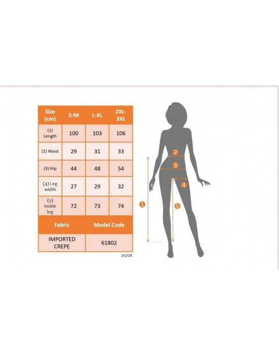 Kadın Yüksek Bel Yanlardan Tül Detaylı Ithal Krep Pantolon