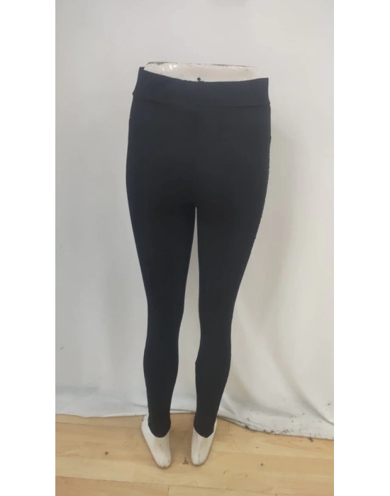 Kadın Yüksek Bel Yarı şerit Pul Payetli Dalgıç Tayt