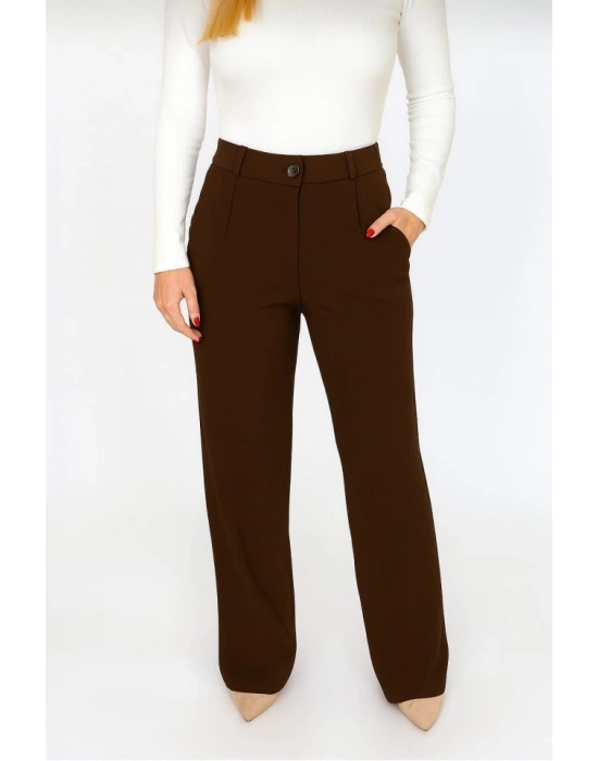 Kadın Yüksel Bel Full ikralı Palazzo Pantolon