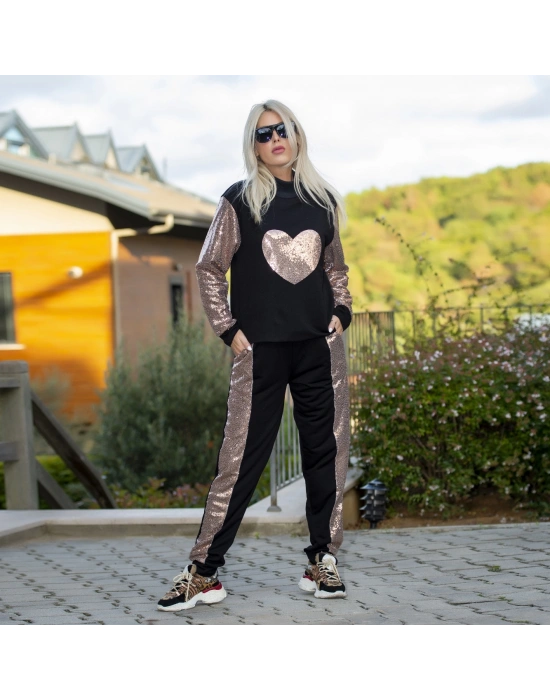 Kalp Pul Payet Detay Janes Iki Iplik Takım