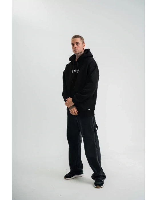 Kapşonlu Double Oversize Dijital Patchli weathirt  iyah