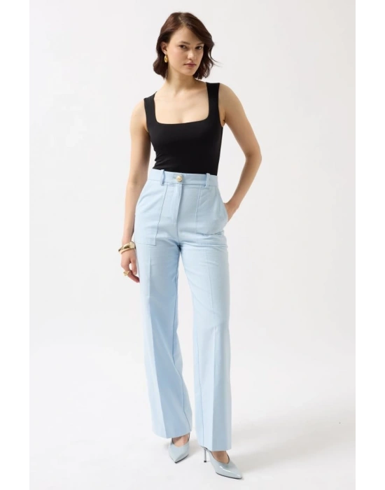 Kare Yaka Kalın Askılı Bodysuit