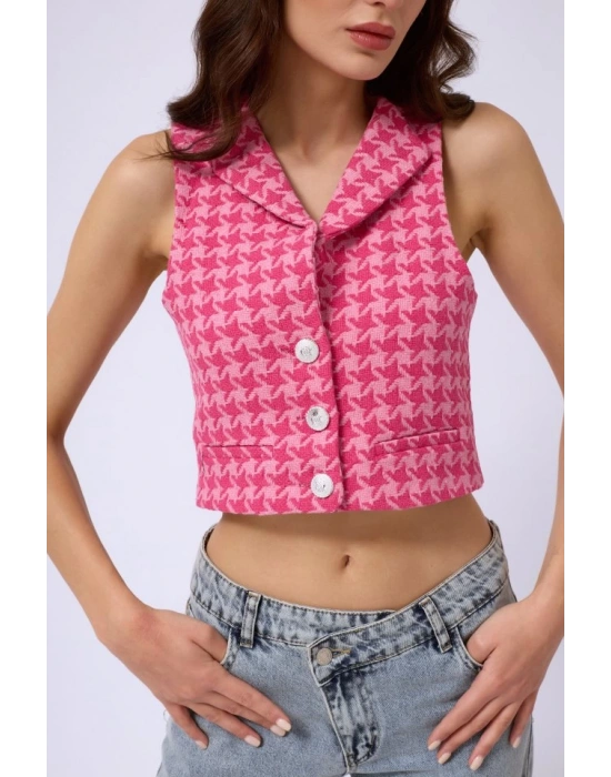 Kazayağı Crop Yelek