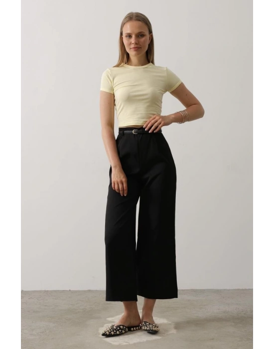 Kemer Pens Detaylı Pantolon  iyah