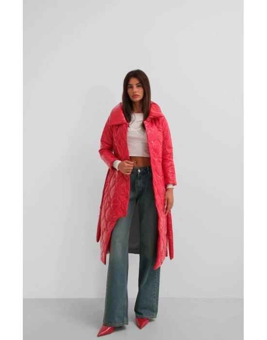 Kemerli Rugan Şişme Maxi Mont