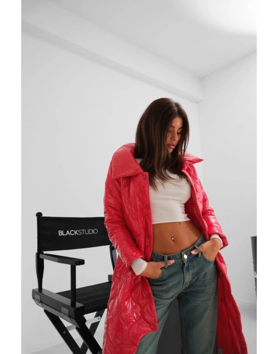 Kemerli Rugan Şişme Maxi Mont