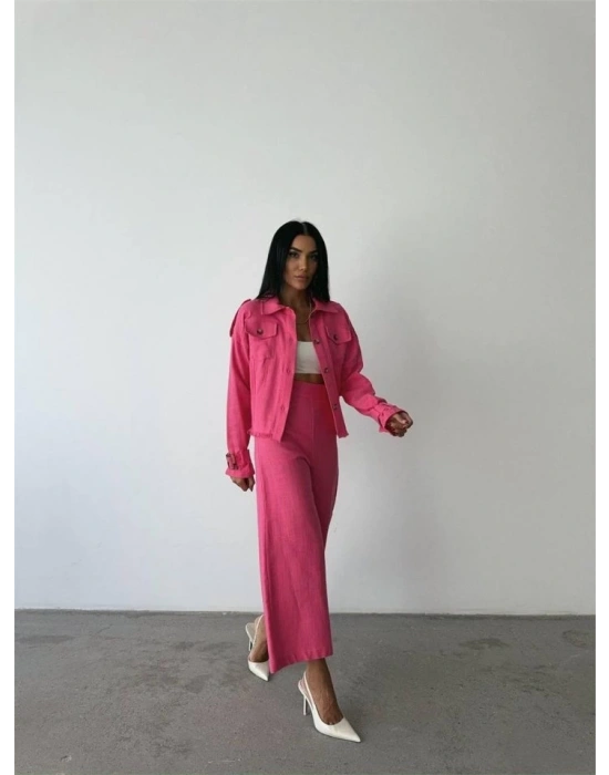 KETEN PÜKÜ DETAYI GÖEKPANTOON TAKI  Fuşya